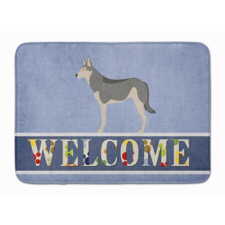 Carolines Treasures Saarloos Wolfdog Welcome Machine Washable Memory Foam Mat BB8296RUG